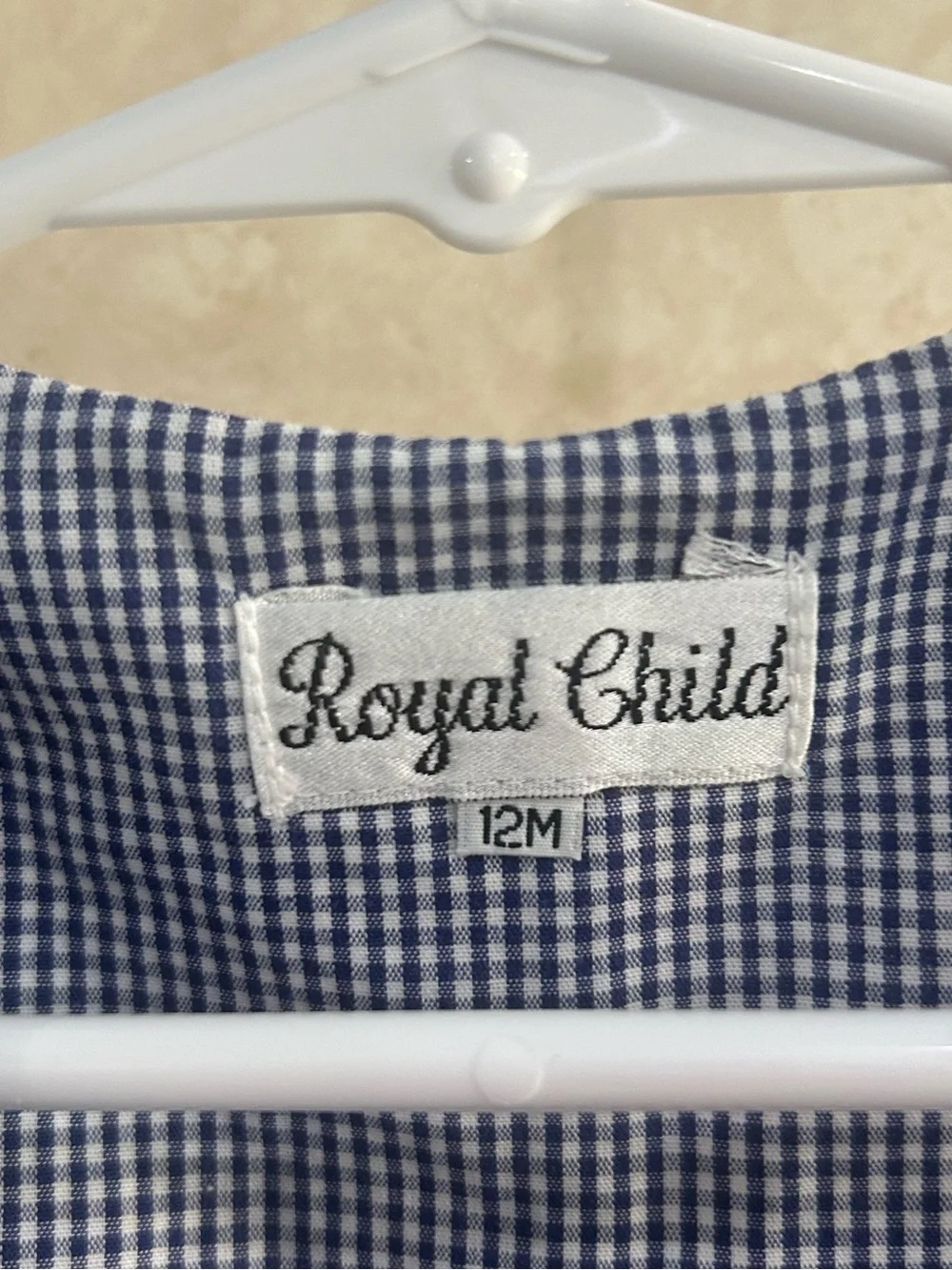 Royal Child Smocked Football Longall Navy